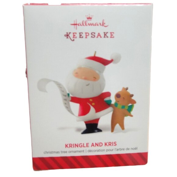 Hallmark Keepsake Kringle & Kris Christmas Tree Ornament 2014 #1 Checking List - Picture 2 of 12